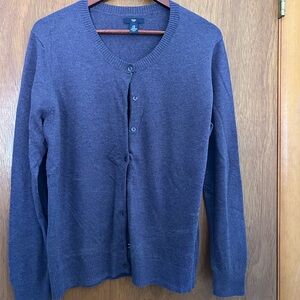 GAP womens purple Cardigan Sweater